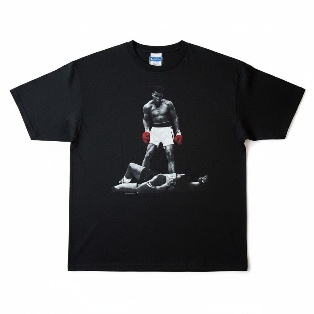 NWT ALI Mens Muhammad Ali Short Sleeve T Shirt Black Size 2X Graphic Pop Culture